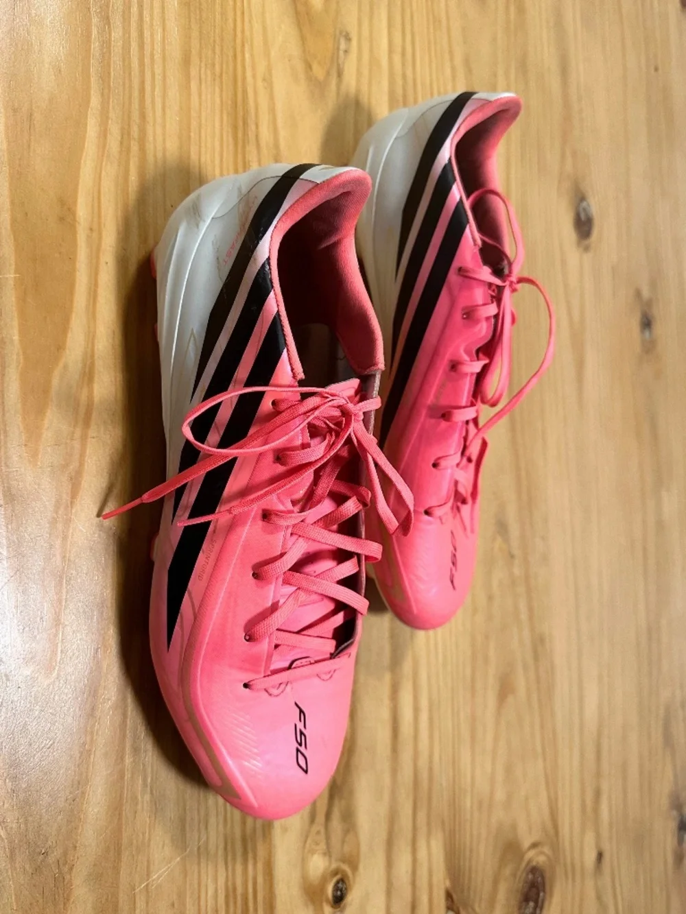 Adidas F50 Hyperfast Soccer Cleats Shoes FIFA 2026 Hot Pink Black & White Size 9